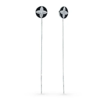 

Silver earrings with cubic zirconia and enamel sunlight sample 925