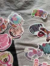 Pegatinas de dibujos animados feministas para chica, pegatinas para motocicleta, teléfono móvil, portátil, bicicleta eléctrica, no repetitiva, 10/30/50 Uds.