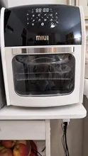 MIUI - Asador de Pollo Eléctrico 5 en 1, Horno de 360º MI-CYCLONE de 10L/12.7QT, Deshidratador Asador LED de gran capacidad, Freidora grande para uso doméstico