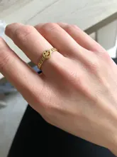 WANTME-Anillo de plata de primera ley con forma de sonrisa para mujer, sortija ajustable, cadena de eslabones de plata esterlina 925, estilo Hip Hop, Punk, 2021