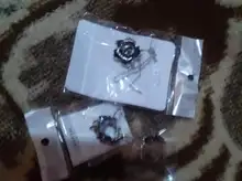 Conjunto de joyas de esmalte de flor rosa de moda, pintura negra de Color oro rosa, juegos de joyería nupcial para mujer, boda 82606