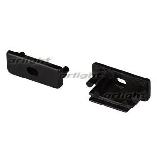 

021791 surface-black plug with hole-2 PCs Arlight
