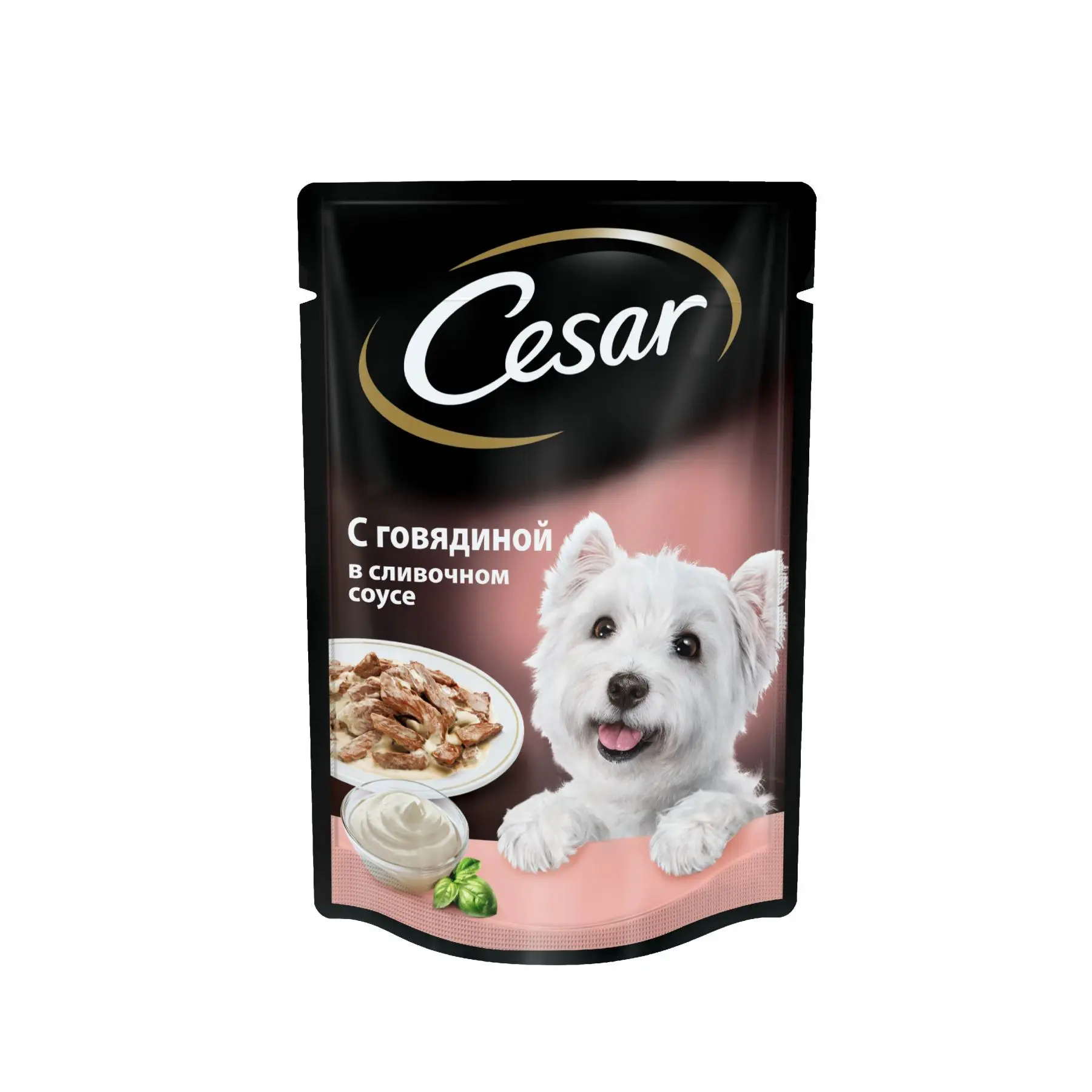Влажный корм Cesar для взрослых собак, говядина в слив