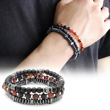 Аксессуары для одежды Akik-Oniks-Hematit Kombinli do≤altaş Bileklik