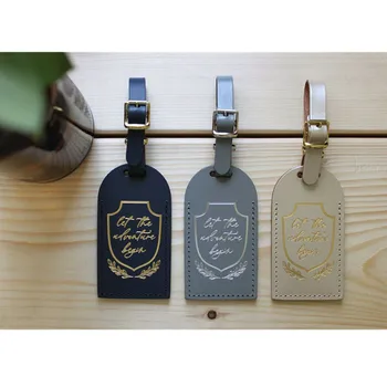

customize Bonded Leather Luggage Tag, Wanderlust Adventure Gift, Destination Wedding guests Favor, Bachelorette bridesmaid Gifts