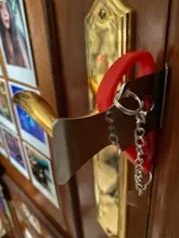 Cerradura de puerta de hotel portátil, tope de portón de autodefensa para viaje, alojamiento