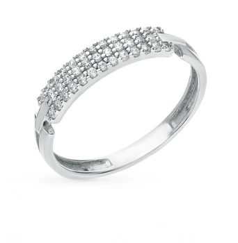 

Silver ring with cubic zirconia sunlight sample 925