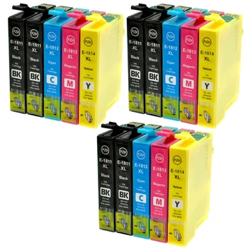 

15 cartriges T18XL T 18XL T 18 XL t1811 t1812 t1813 t1814's refill Compatible for printer Epson Model XP325