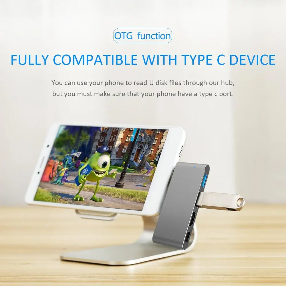 IREALTHINK OTG адаптер концентратор usb Type c HDMI адаптер usb-хаб Macbook Pro/iPad аксессуары док-станция usb c адаптер