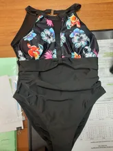One-Piece Swimsuit Swim-Pool Push-Up Beach Print Women Net Female
