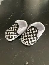 Zapatos clásicos a cuadros para bebé recién nacido, calzado de suela suave de algodón, informales, deportivos, para cuna