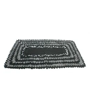 

Bath mat ties black color, 761gr. Measures: 92x53 cm.
