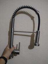 Mixer Tap Nozzle Deck-Mounted Stream-Sprayer Kitchen Faucet Cold-Taps Rotation Matte Black