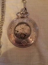 Reloj clásico de bronce con dragón y Fénix para mujer, Reloj de bolsillo mecánico, Steampunk, con COLLAR COLGANTE, el mejor regalo, PJX1266