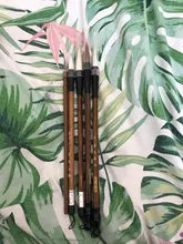 Umitive-Juego de 5 unidades de pinceles de caligrafía China tradicional de bambú, arte de escritura, suministros de pintura