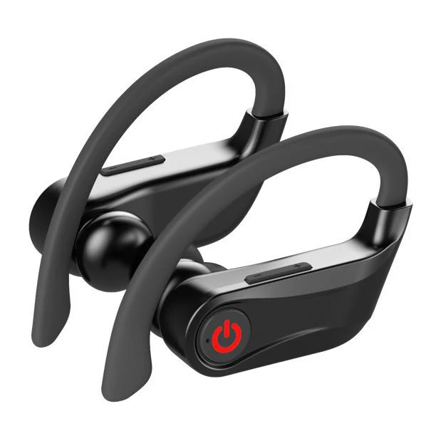 Черные PowerHBQ pro Q62 беспроводные наушники Bluetooth 5,0 стерео спортивные гарнитуры водонепроницаемые ушные крючки Heatsets с двойным микрофоном