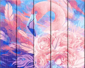 

Painting by numbers on Wood "pink flamingo", 40x50 cm, Freya, pkw-1 40