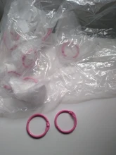 10 Uds. Hoja metálica suelta anillo de carpeta aros para libros DIY álbumes escuela Oficina suministros artesanía Color caramelo llavero para colgar