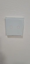 Wall-Lamp Light-Switch Glass-Panel Crystal 1gang Single-Control UBARO White Standard