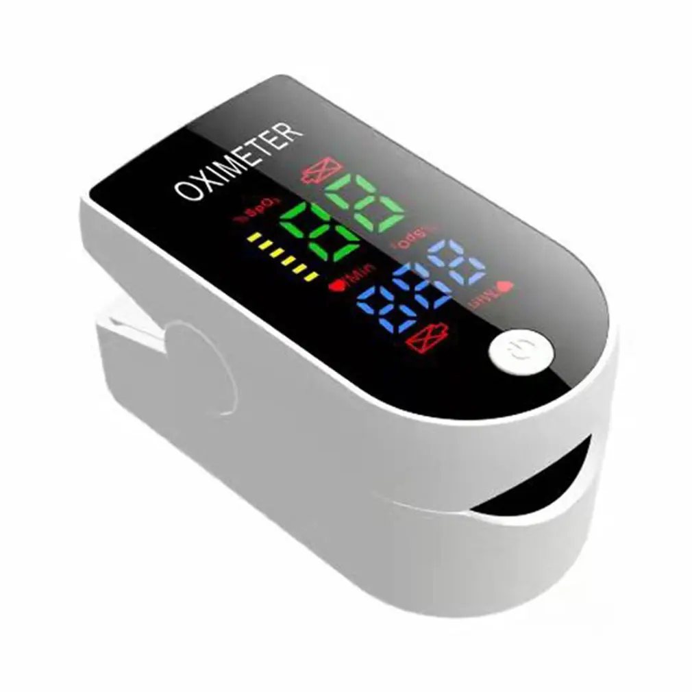 LED Screen Portable Medical Digital Finger Clip Pulse Oximeter SPO2 Rate Heart Monitor Blood Oxygen Saturation Meter | Красота и