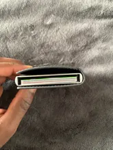 Cartera inteligente de aluminio para hombre y mujer, porta tarjetas Rfid, Mini billetera de Metal para tarjetas de crédito y negocios, 2021