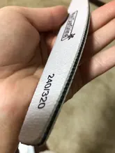 Lima de uñas en forma de media luna, pulidor lavable, lijar y pulir, pedicura, herramientas de arte de uñas, 1 ud.