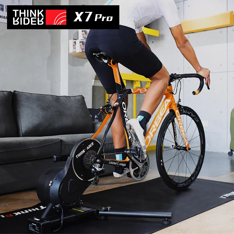 Nowy Thinkrider X7 Pro Generation-4 inteligentny trener rowerowy MTB rower szosowy wbudowany miernik mocy domowy trener