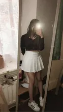 Women Skirt 2021 High Waist Student Pleated Skirts Cute Sweet Girls Dance Mini Skirt