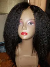 Kinky Straight Hair Closure Weave Bundles Yaki Dolago-Extensions Coarse 100%Human-Hair