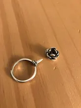 Anillo de plata de primera ley con forma de rosa para mujer, sortija, plata esterlina 925, estilo retro, defensa personal, japonés, coreano