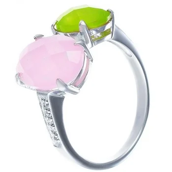 

Jay VI ring with glass and cubic zirconia