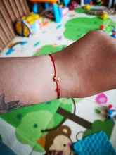 Brazaletes con dije de mariposa, pulseras de la amistad de San Valentín, cadena negra roja, regalo ajustable, pulsera redonda de corona cruzada de estrella y corazón