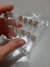 Clear Vials Glass-Bottles Cork Gifts Empty Wedding Small Home-Decoration for Holiday