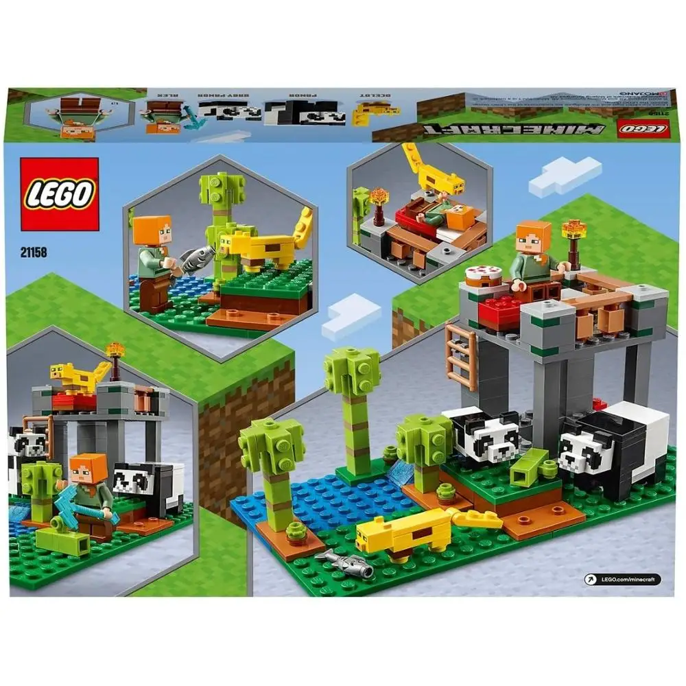 Lego Minecraft, Lego pandas farm 21158, 204 Lego pieces, Minecraft toys, construction toy, lego Minecraft figures Lego Minecraft, Lego pandas farm 21158, 204 Lego pieces, Minecraft toys, construction toy, lego Minecraft figures