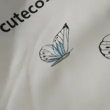 Chaqueta con capucha de mariposa Harajuku para mujer, sudadera con cremallera, sudaderas de gran tamaño, prendas de vestir exteriores de talla grande, primavera 2021