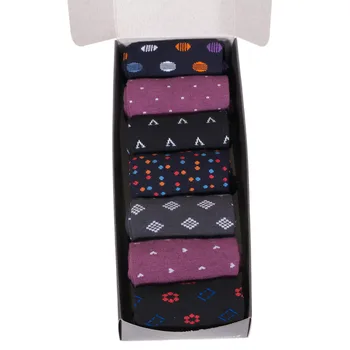 

Set of 7 pairs of men's cotton socks flappers peppers mix