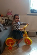Niños bicicleta de equilibrio ultraligero niños montar en bicicleta para 1- 5 años bebé Scooter de caminante de la bicicleta de la rueda auxiliar No Pedal aprender a montar
