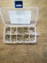 Juego de tuercas de inyección de cobre, M2 x L-3.5, M2.5 x L-3.5, M3 x L-4.2(OD), 200/500 Uds.