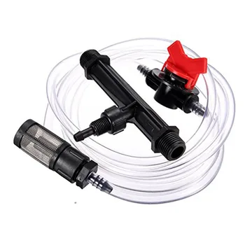 

Inyector Venturi 32mm 7mm con llave dosificadora. Caudal máximo de riego 2.500 L/h. Caudal máximo fertilizante 250 L a 9,5 bar.