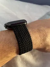 Correa de tela de nailon trenzada para Apple Watch, pulsera elástica de 44mm, 40mm, 38mm y 42mm para iWatch Series 6 SE 5 4 3, 2020