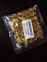 Connector Electric-Wire-Connectors-Set Car-Speaker Crimp-Terminal And 100pcs/Lot Gold