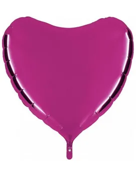 

Balloon Heart 91cm Purple-Foil Polyamide-G36105P