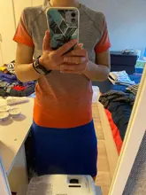 Fitness Tops T-Shirt-Sleeve Deporte Quick-Dry Running Womens Gym P096 Tees Mujer