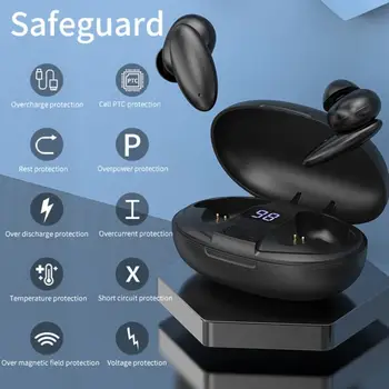 

True Wireless Bluetooth Headset Sports Mini Headphone Waterproof Shock Bass Earphone Gaming Earbuds with Mic for Android Ios