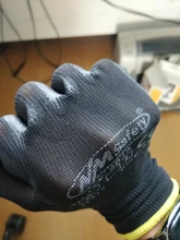 NMSafety-guantes de trabajo de alta calidad, 12 pares, PU, recubrimiento de Palma, Protector de seguridad