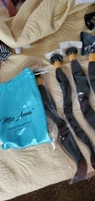 Missanna-mechones de tejido suave brasileño, extensiones de cabello humano Remy Natural grueso, 30, 32, 34, 36, 38 y 40 pulgadas, 1/3/4 Uds.