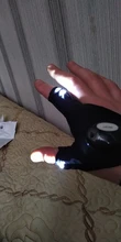 Guantes de pesca con linterna LED para exteriores, guantes de medio dedo con iluminación ligera, para pesca nocturna, Camping salvaje, mano izquierda y derecha, 1 Uds.