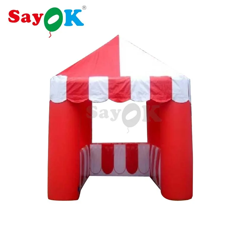 

Square Inflatable Kiosk Booth,Ice Cream Concession Tent/Stand,Carnival Treat Shop for Candy Sale