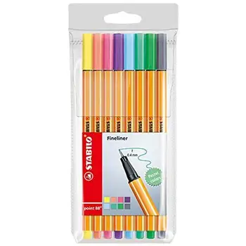 

Pack. 8 point 88 pastel pencil case color ssortiti 88/8-01STABILO4.37