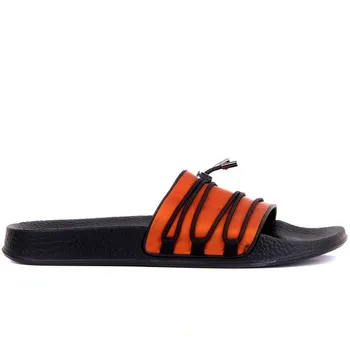 

Custom Production-Orange Leather Male Outdoor Slipper